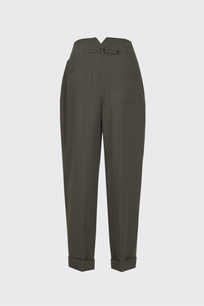 [Sold-out] Taupe archive back pocket trousers