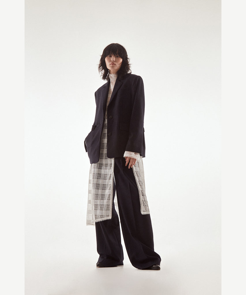 Finewool Tuck Trousers 36-