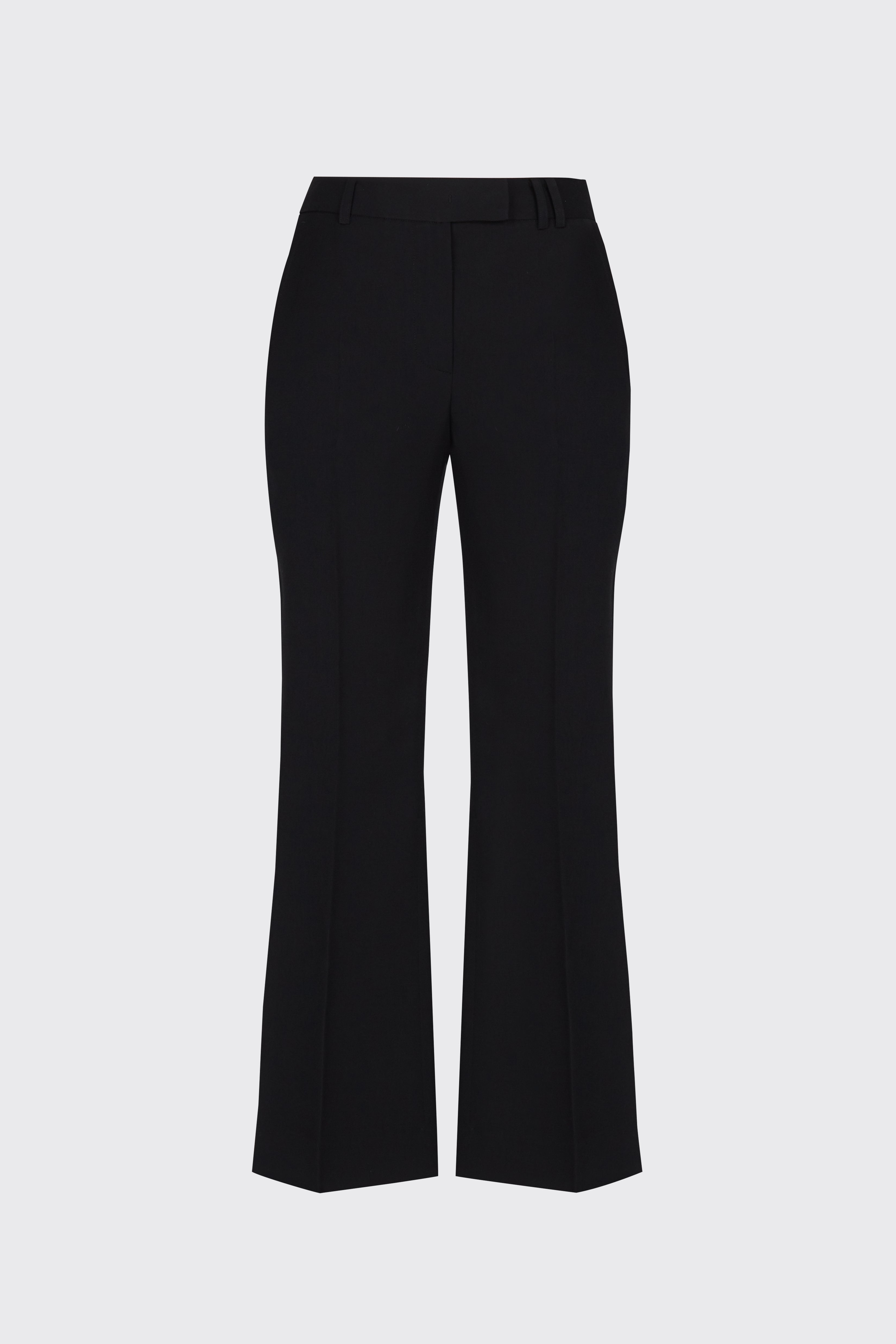 60% OFF] Black cropped flow flare trousers – Moon Choi