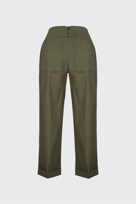 [60% OFF] Khaki archive back pocket trousers