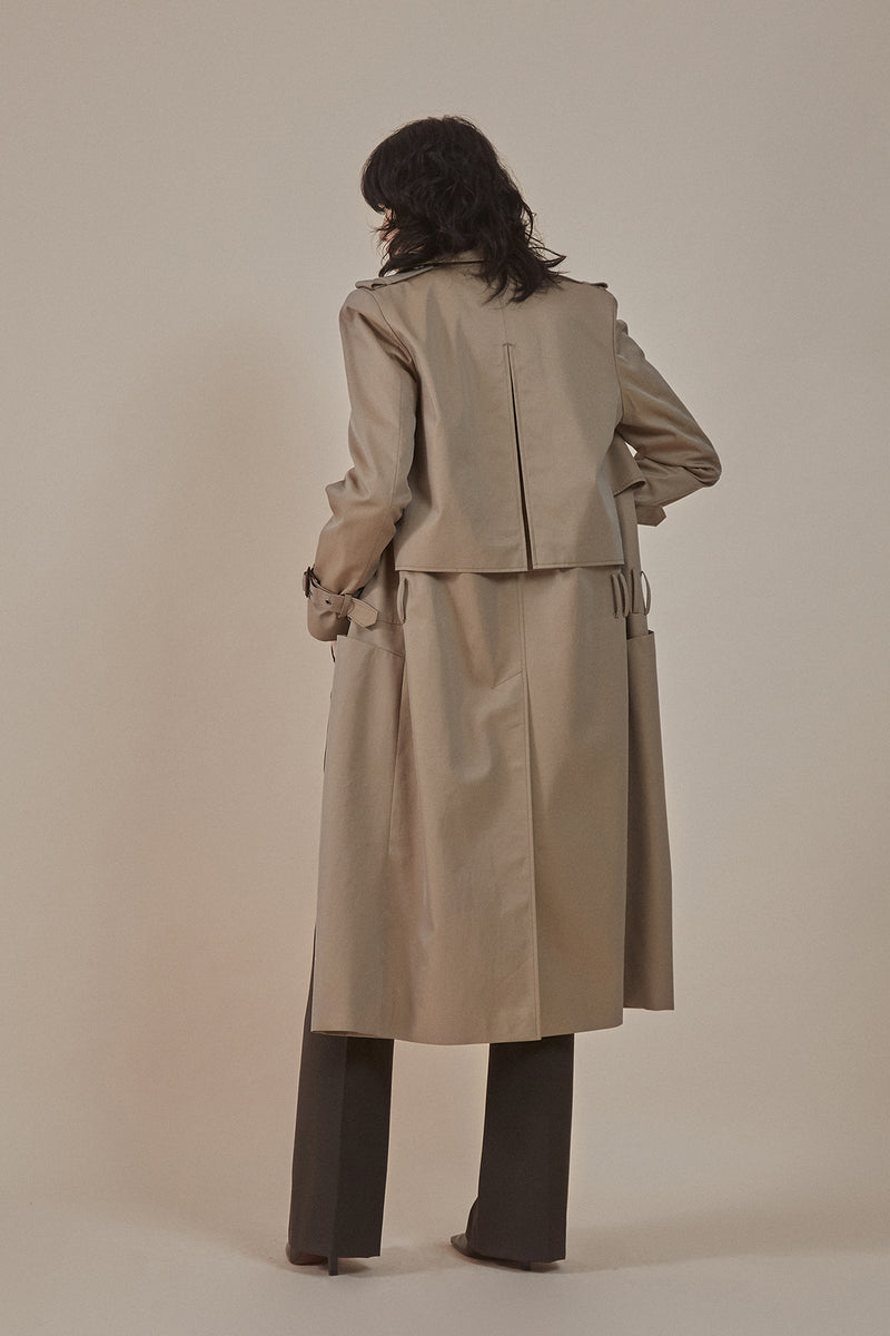 [50% OFF] Low-rise trousers trench coat