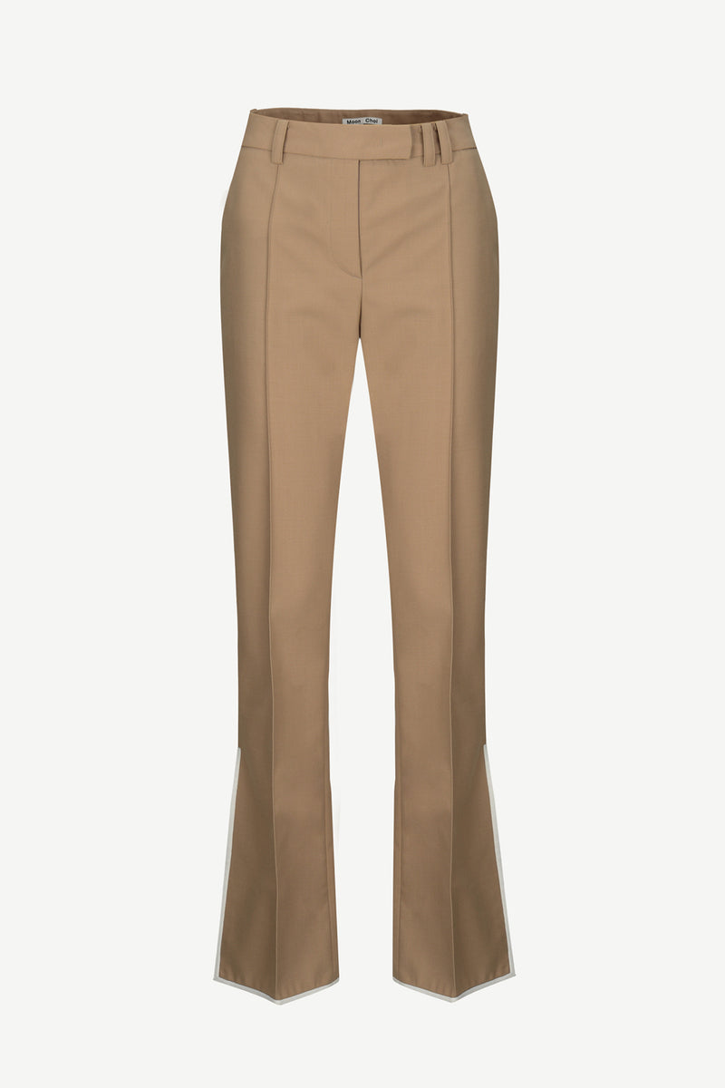 Urban Outfitters Archive Tan Knit Stripe Flare Trousers | Urban Outfitters  Turkey