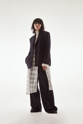 [50% OFF] Fine wool wide-leg trousers
